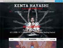 Tablet Screenshot of kentahayashi.com